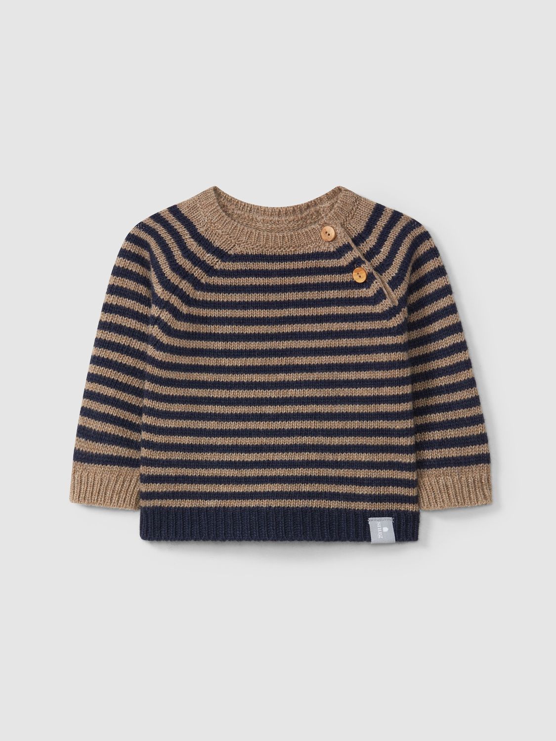 Baby Knitted Sweater - Blue Stripe