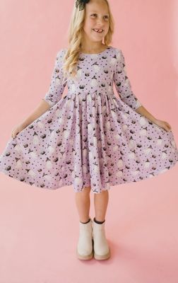 Emile Dress in Purple Cauldron
