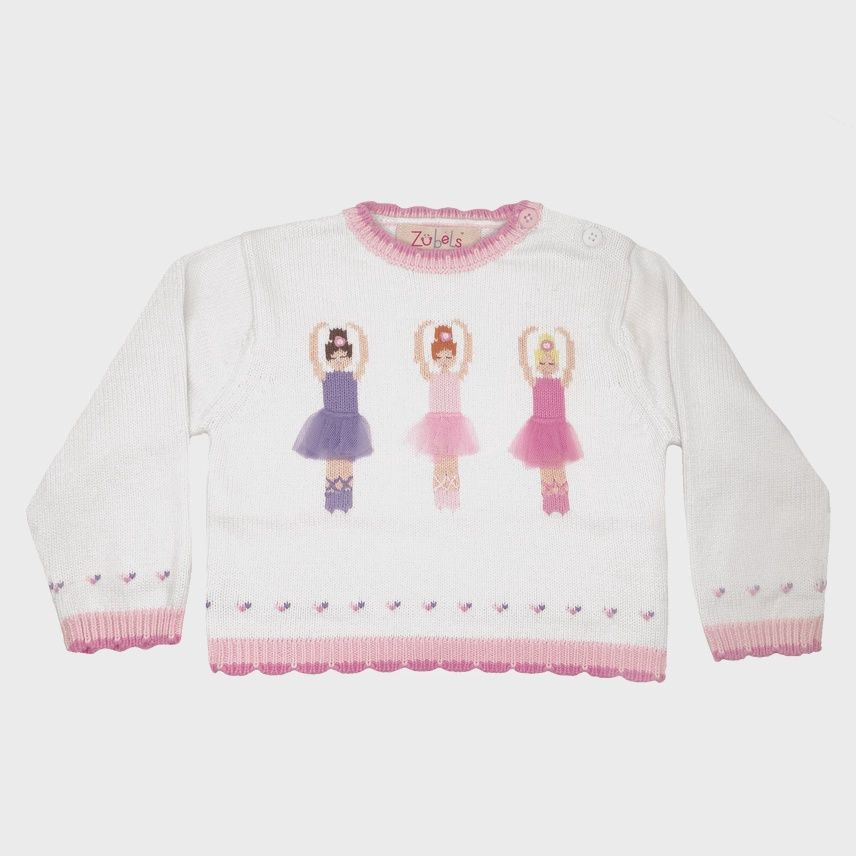 Baby/Toddler Knit Sweater - Ballerinas