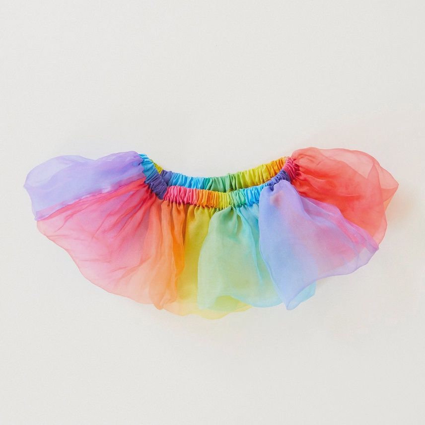 Rainbow Silk Tulle Tutu