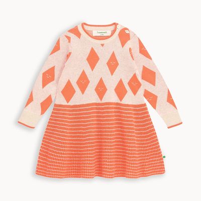 Baby Jacquard Knit Dress - Auburn