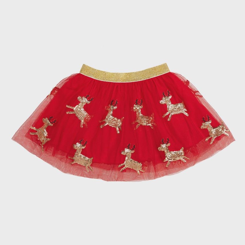 Girls Tutu - Reindeer Sequin