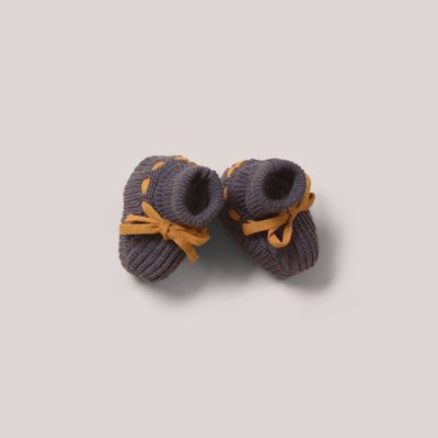Baby Knitted Booties - Dreamy Blue