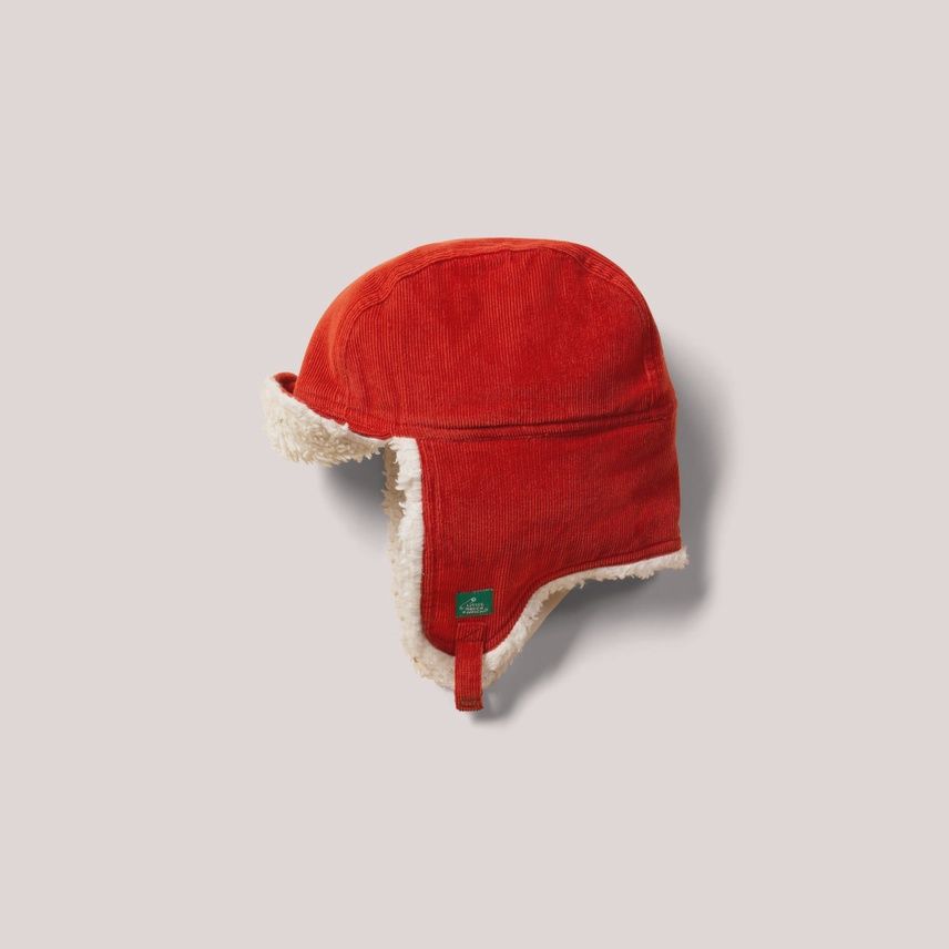 Sherpa Lined Corduroy Hat - Hazelnut