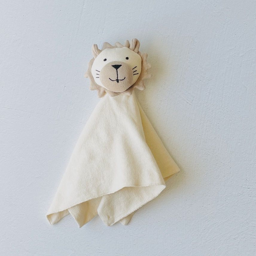 Organic Cotton Knit Lovey - Lion
