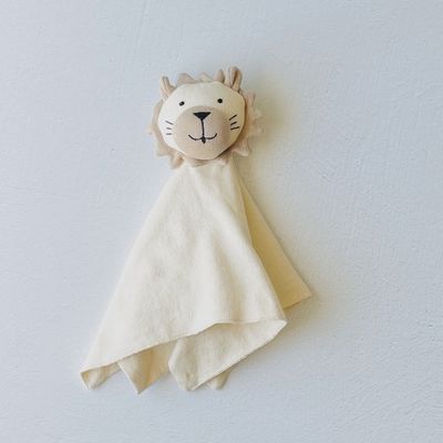 Organic Cotton Knit Lovey - Lion