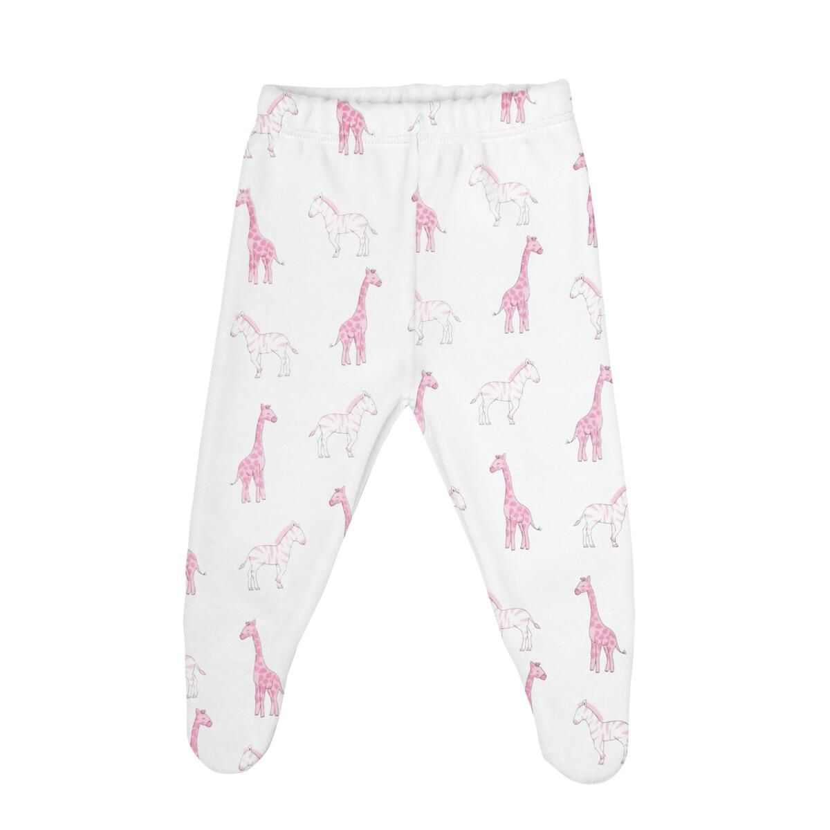 Baby Pima Cotton Footed Pants - Safari