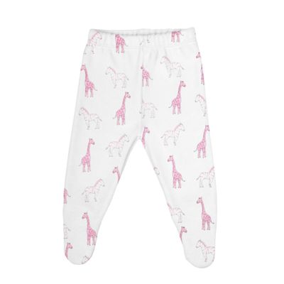 Baby Pima Cotton Footed Pants - Safari