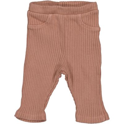 Baby Ribbed Leggings - Old Pink