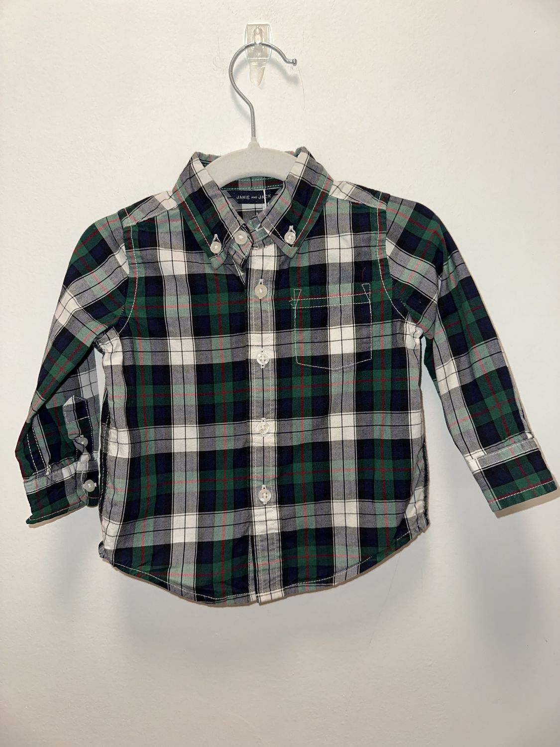 Used - Janie and Jack - Dress Shirt - 6-12M - PWE1359