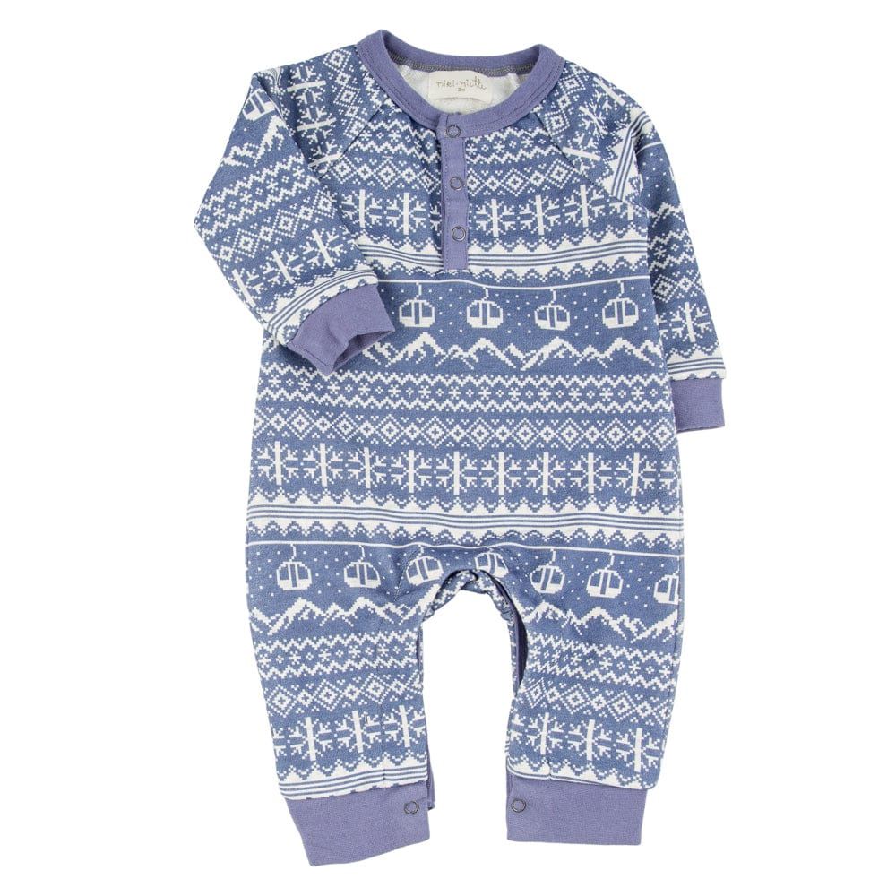 Baby Long Sleeve Romper - Fair Isle