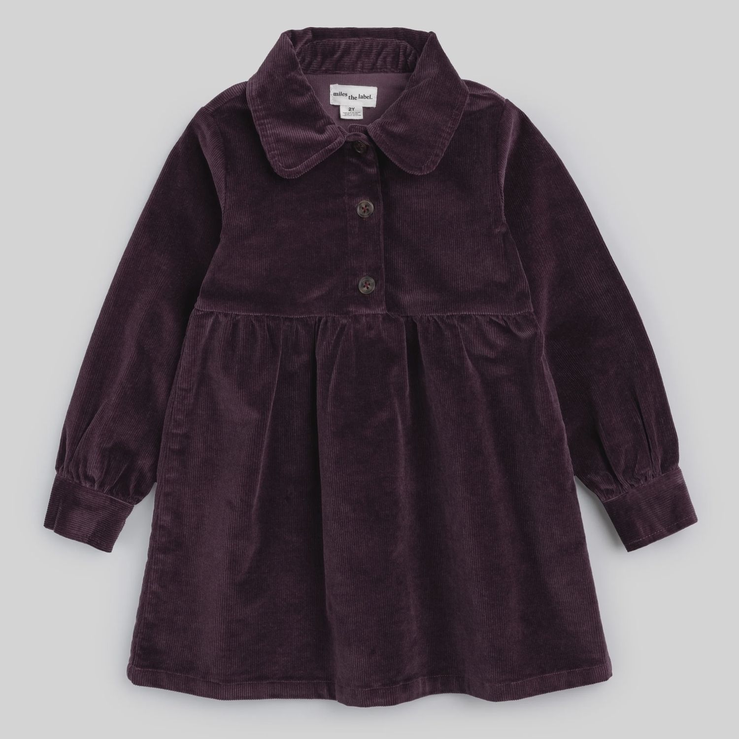 Girls Corduroy Dress - Plum