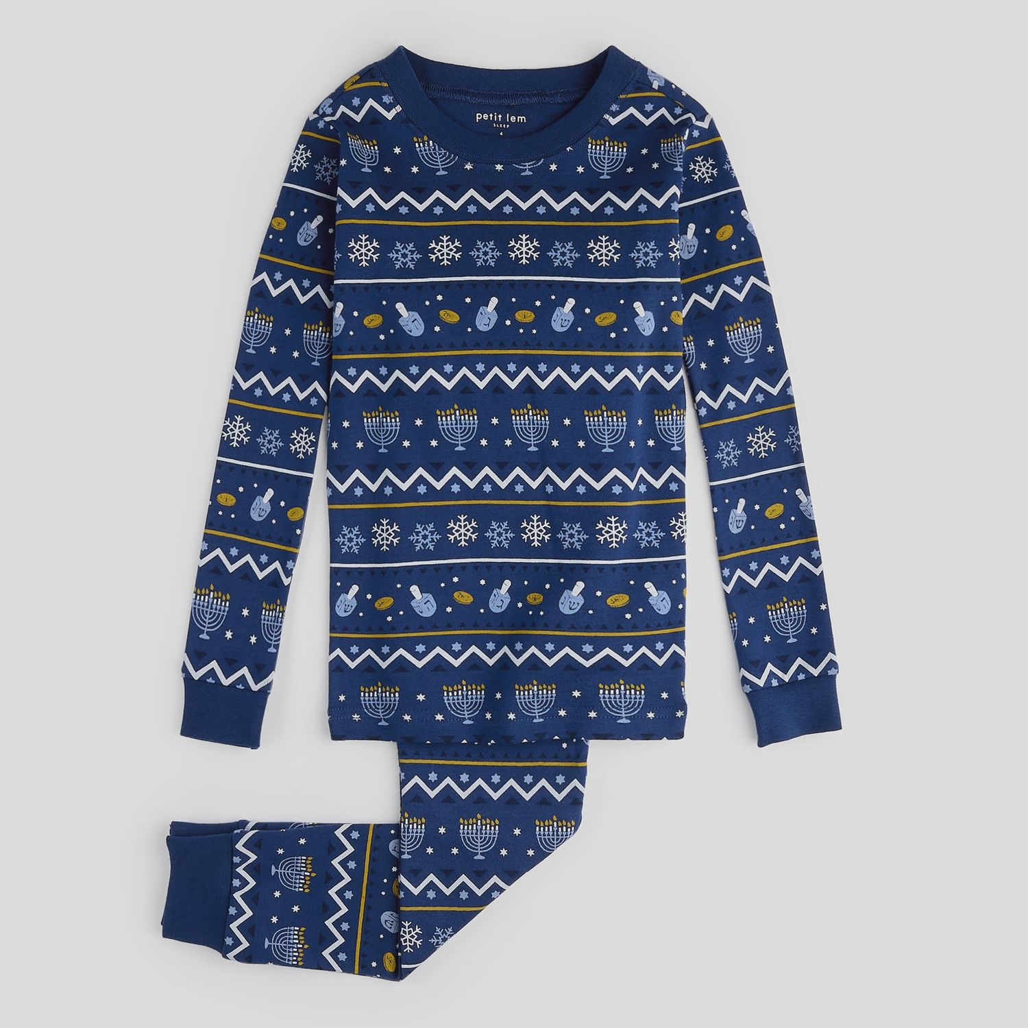 Toddler/Kids Long Sleeve Pajama Set - Hanukkah