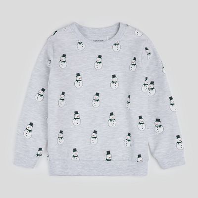 Toddler/Kids Fleece Crewneck Sweatshirt - Merry Snowmen