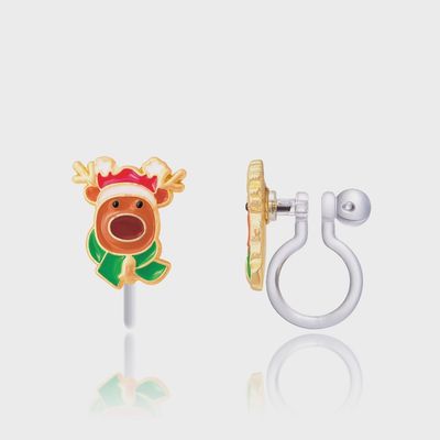 Clip-On Earrings - Reindeer Magic