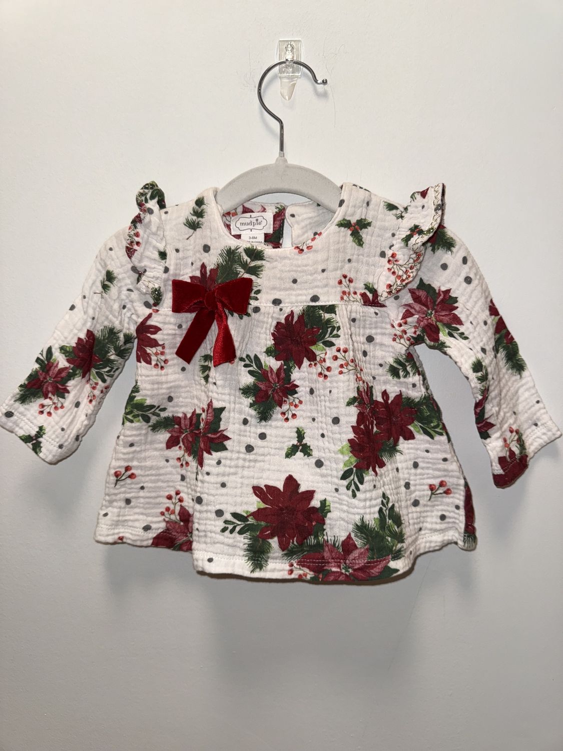 New without Tags - Mud Pie - Long Sleeve Top - 3-6M - PWE1861
