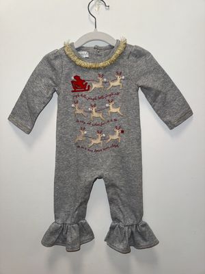 Used - Mud Pie - Long Sleeve Onesie - 3-6M - PWE1860