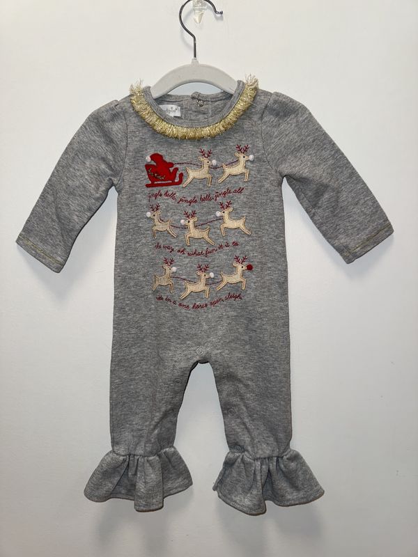 Used - Mud Pie - Long Sleeve Onesie - 3-6M - PWE1860