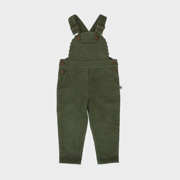 Cleo Corduroy Overalls - Green