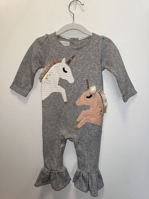 Used - Mud Pie - Long Sleeve Onesie - 6-9M- PWE2310