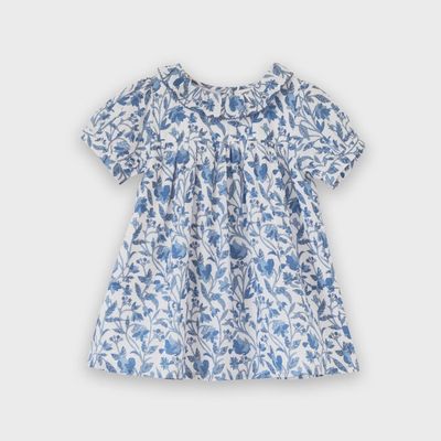 Emily Dress for Baby - Vintage Blue
