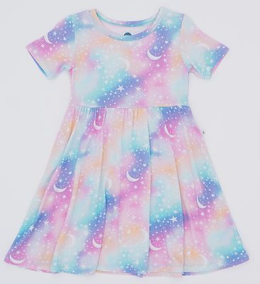 Girls Short Sleeve Bamboo Dress - Astra