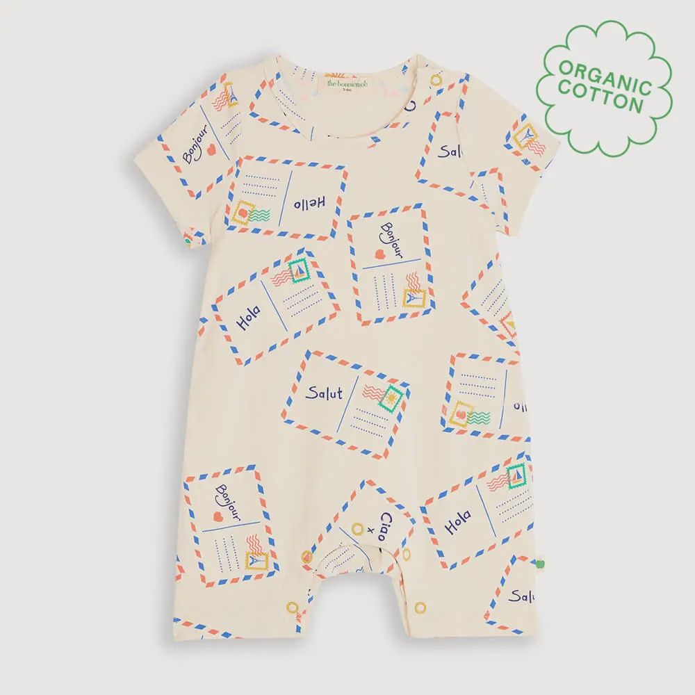 Skiff Shorty Jersey Playsuit - Postcard