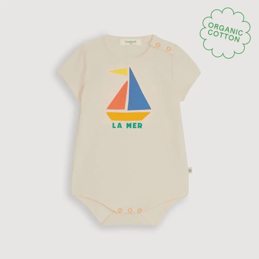 Sorbetto Short Sleeve Jersey Bodysuit - La Mer