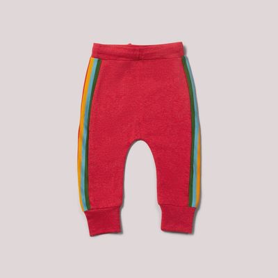 Organic Cotton Joggers - Red Rainbow