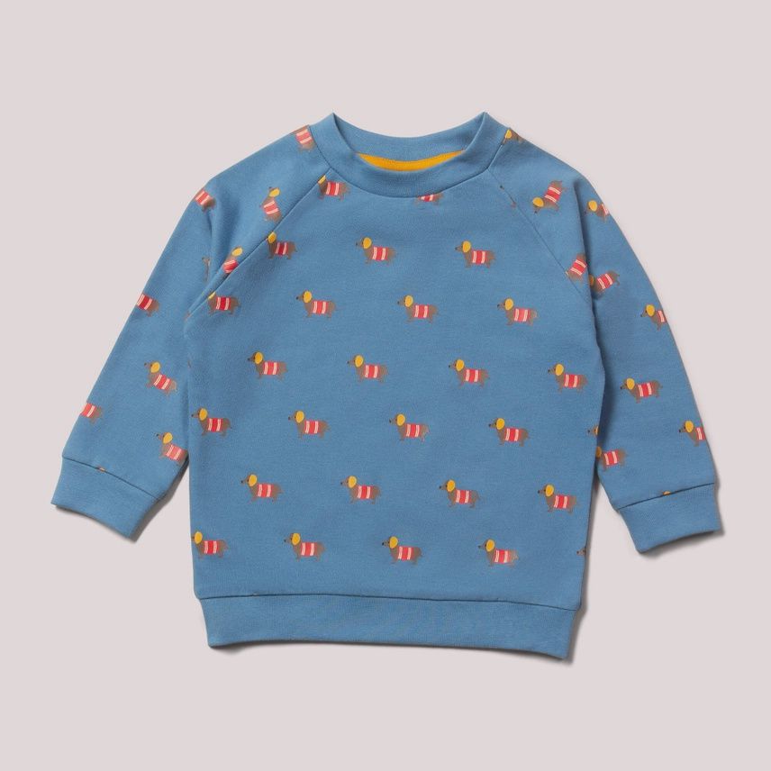 Raglan Crewneck Sweatshirt - Sausage Dogs