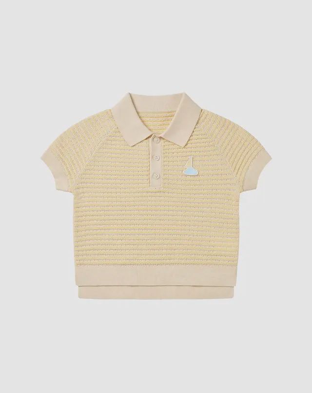 Knit Short Sleeve Top - Mellow Yellow
