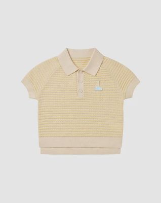 Knit Short Sleeve Top - Mellow Yellow