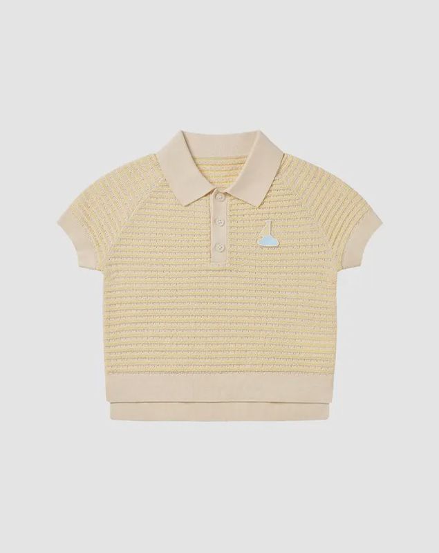 Knit Short Sleeve Top - Mellow Yellow