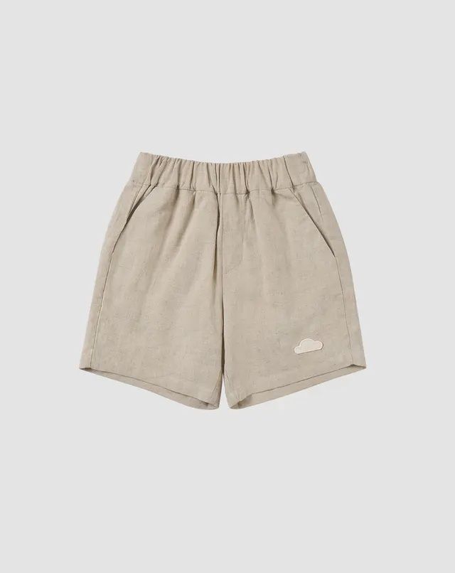 Linen-Blend Shorts - Sandy Neutral