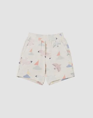 French Terry Patterned Shorts - Summer Sailing