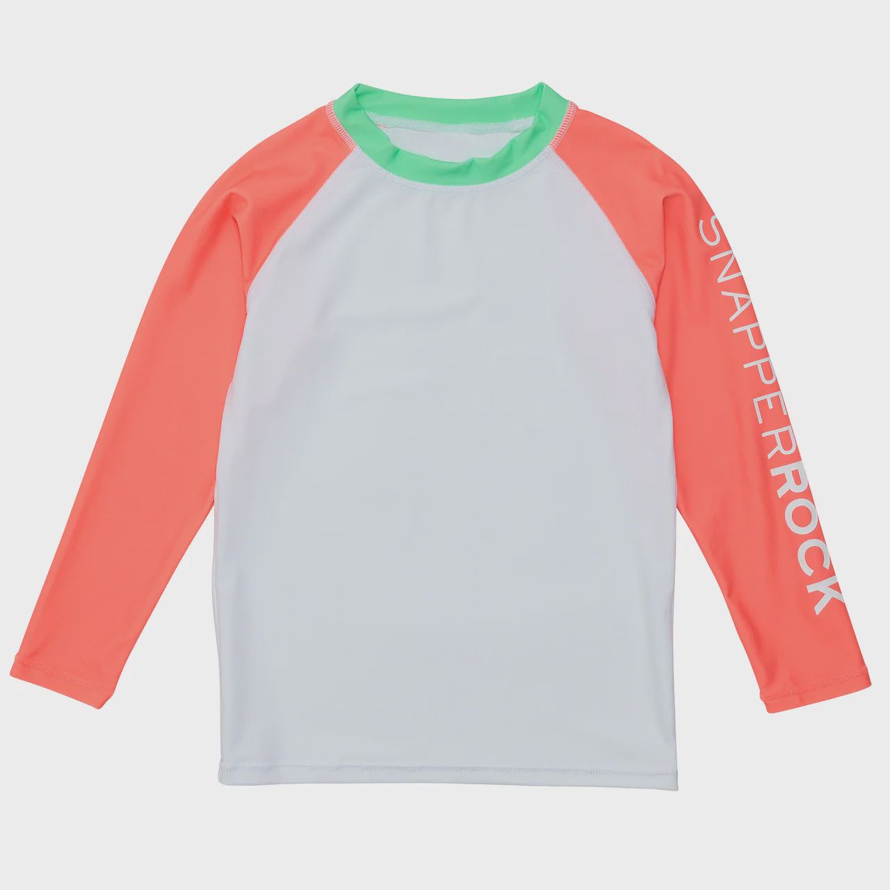 Long Sleeve Rash Guard - White Coral