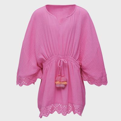Girls Swim Cover Up - Bubble Gum