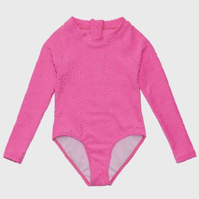 Girls One-Piece Swimsuit - Bubblegum Bloom