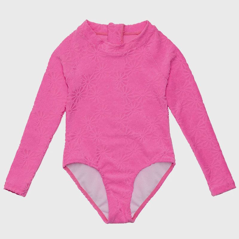 Girls One-Piece Swimsuit - Bubblegum Bloom