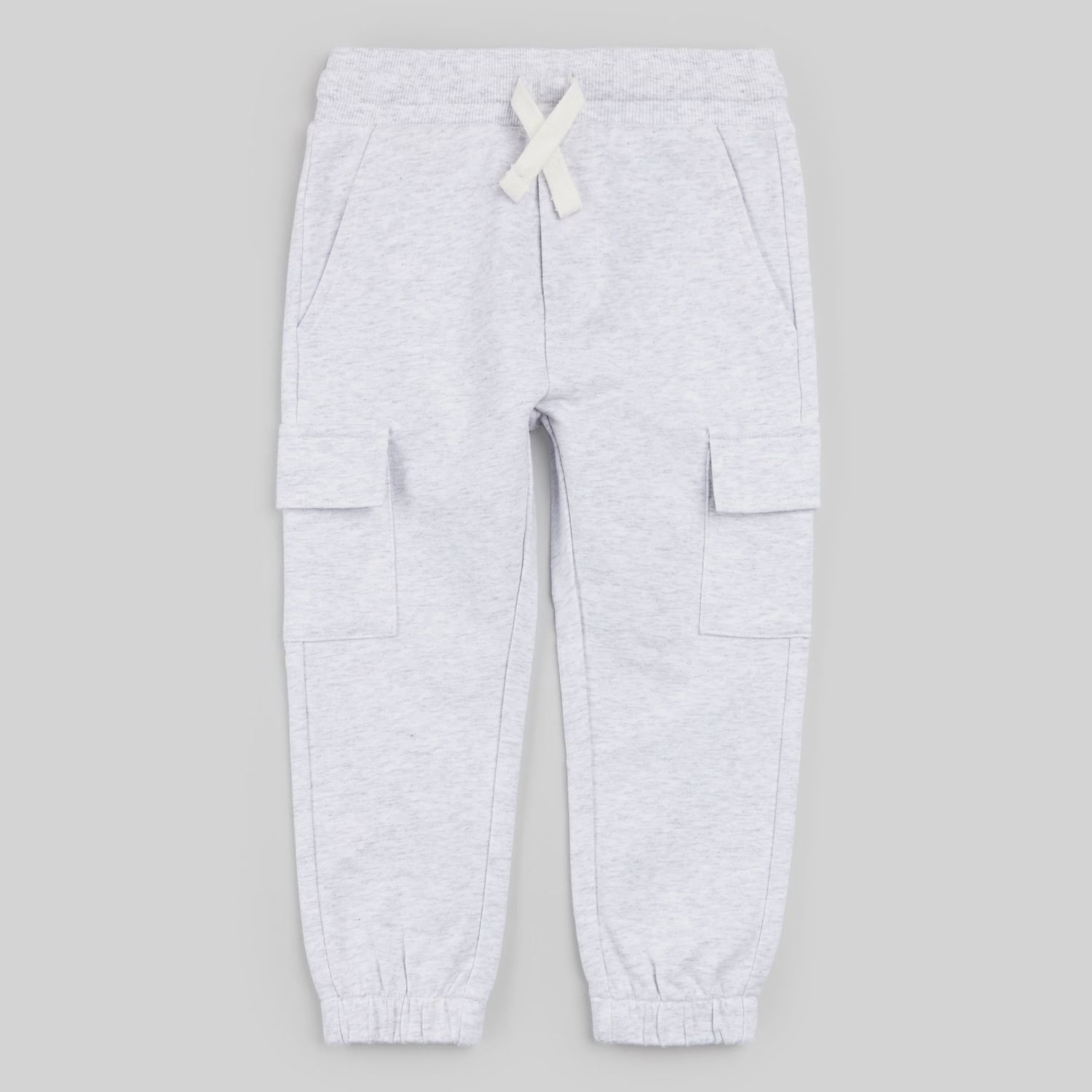 Boys Cargo Joggers - Light Grey