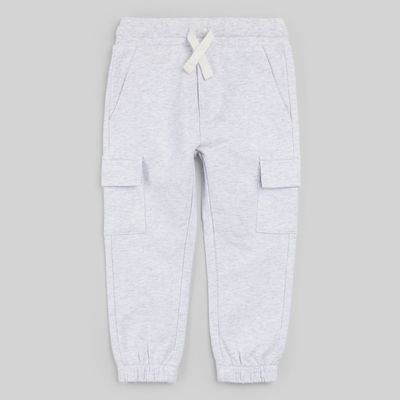Boys Cargo Joggers - Light Grey