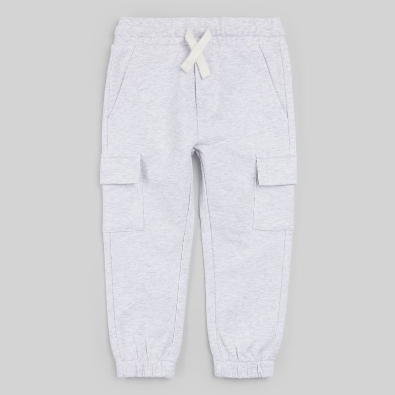 Boys Cargo Joggers - Light Grey