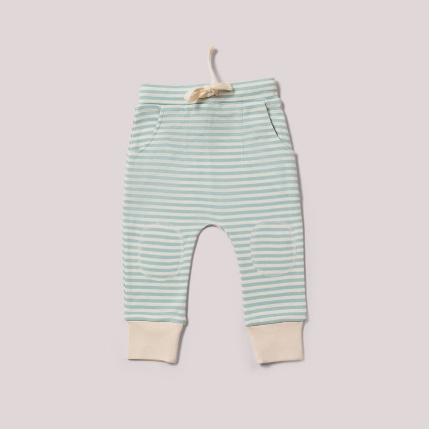 Organic Cotton Joggers - Blue Striped