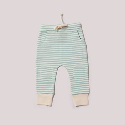 Organic Cotton Joggers - Blue Striped