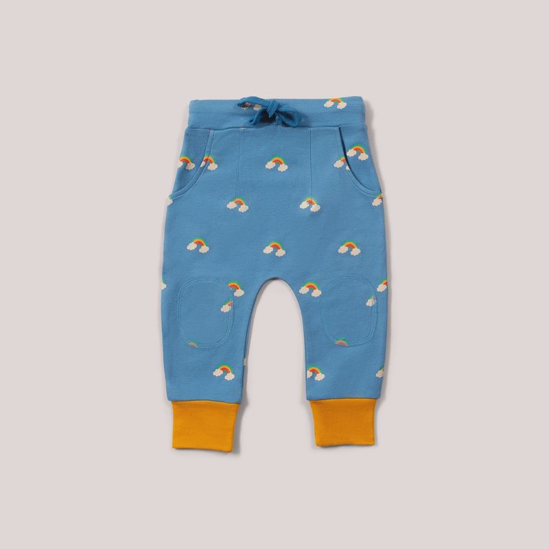 Organic Cotton Joggers - Blue Rainbows
