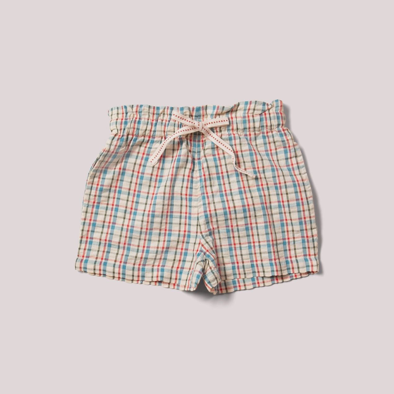 Organic By The Sea Shorts - Checked Seersucker