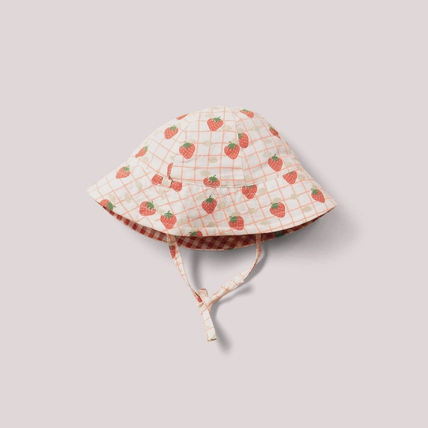 Reversible Sunhat - Strawberry Days