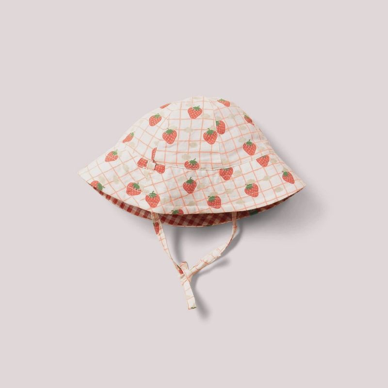 Reversible Sunhat - Strawberry Days