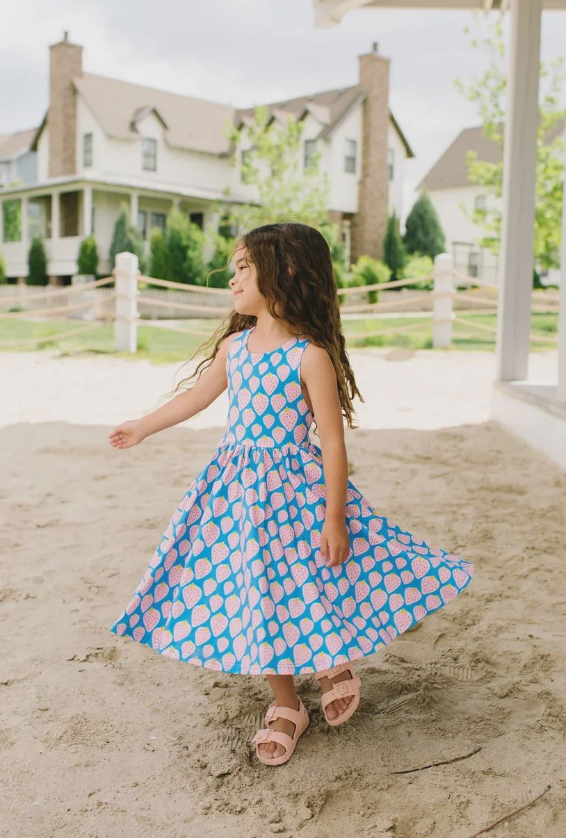 Sofia Dress in Strawberry