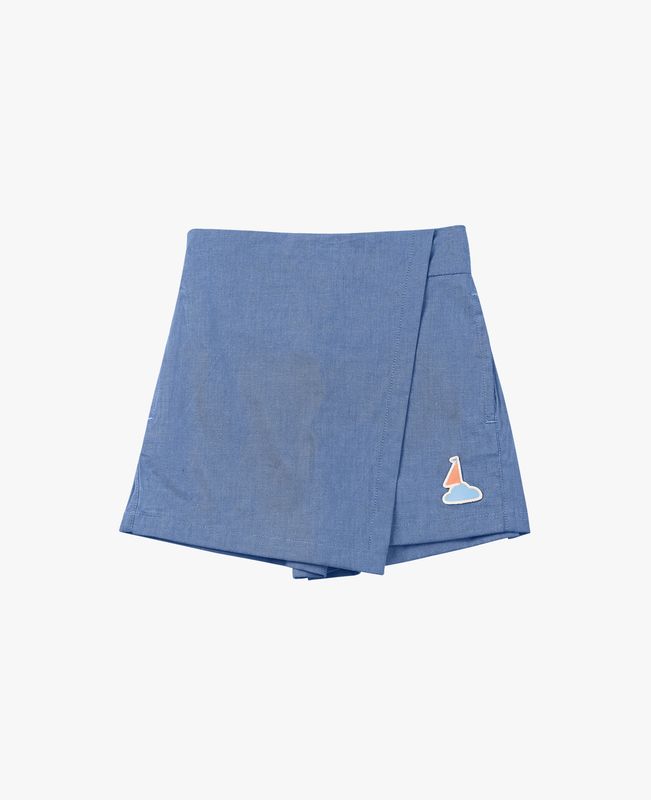 Denim Skort - Sky